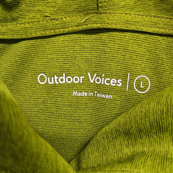 Outdoor Voices Men's L Sunday Hoodie Mossy Green Long Sleeve Activewear - Picture 2 of 8